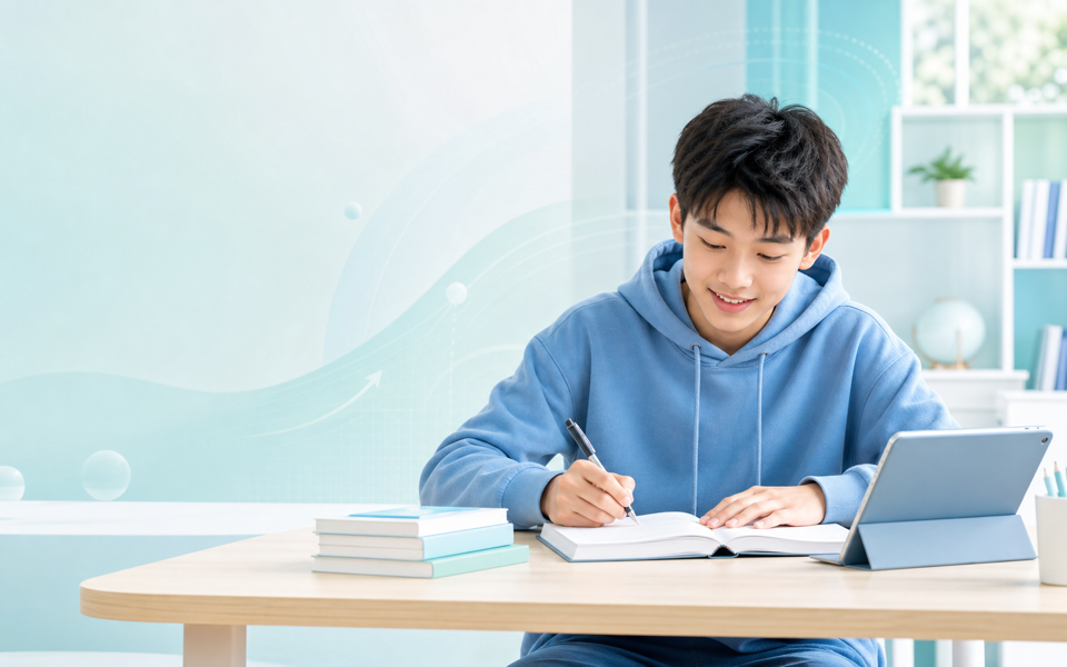 学生专注地学习和记录